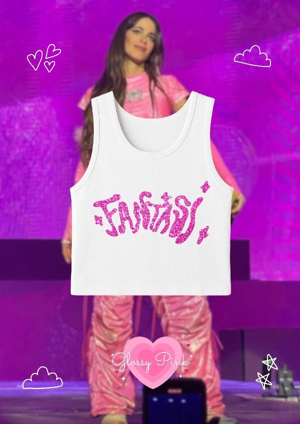Producto - Tank Top Fantasi - VINILO TEXTIL GLITTER ROSA