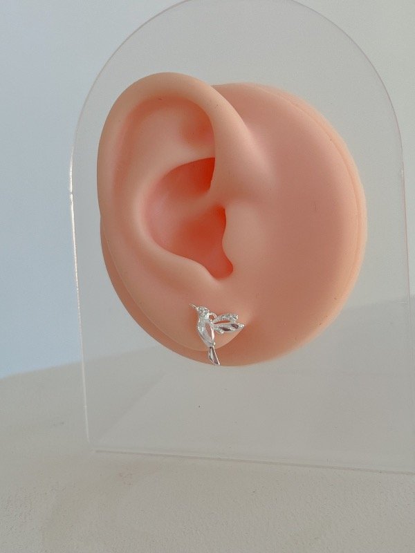 Producto - Pasante par colibri cubic con alas lisas