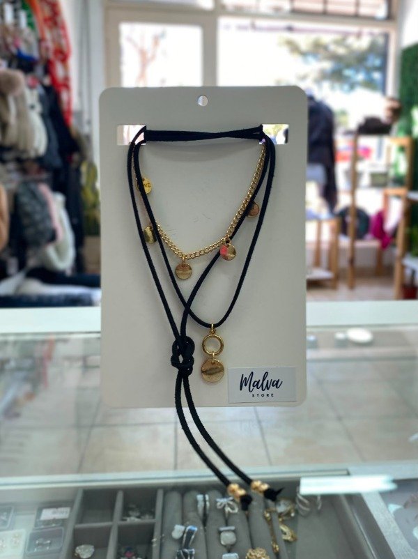 Producto - Set Choker Collar Dorado - 0