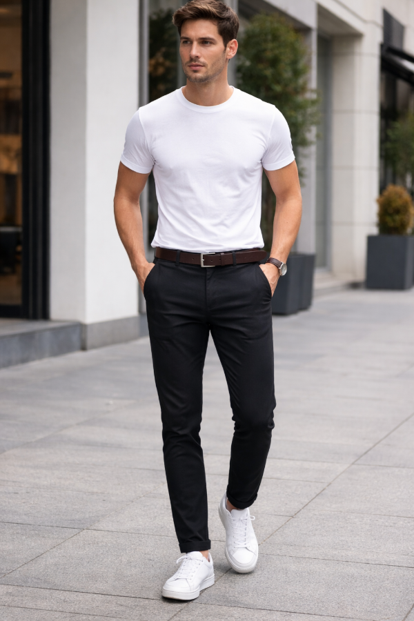 Producto - PANTALON DE GABARDINA NEGRO