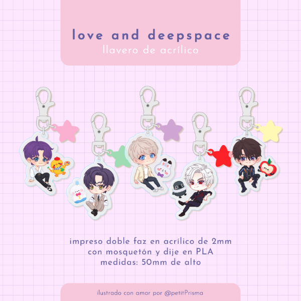 Producto - Llaveros de Acrílico "Love and DeepSpace v.2"