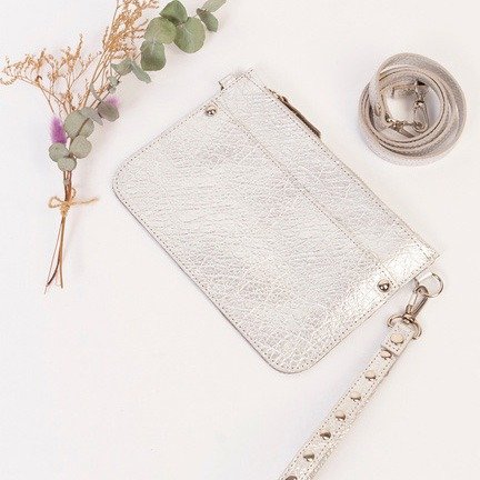 Producto - Sobre Lali Cuero Plata