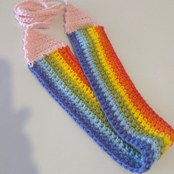 Producto - Vincha tejida arcoiris