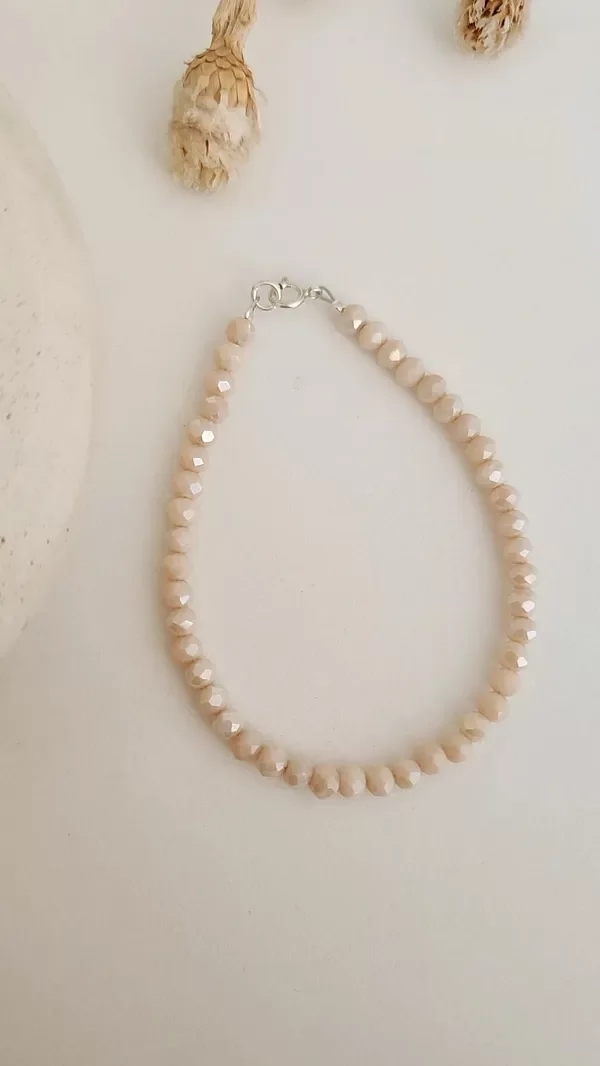 Producto - Pulsera cristales Rosa pastel P925