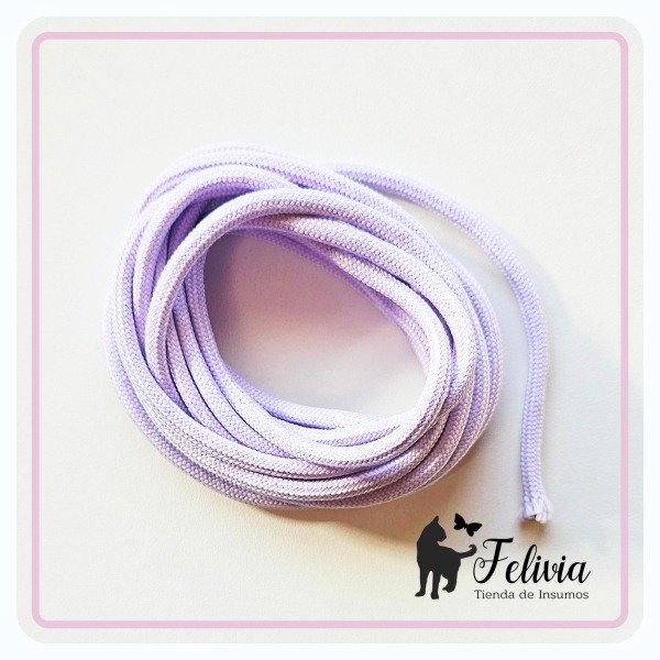 Producto - Cordón trenzado liso poliester x 3 mts. Lila - 0
