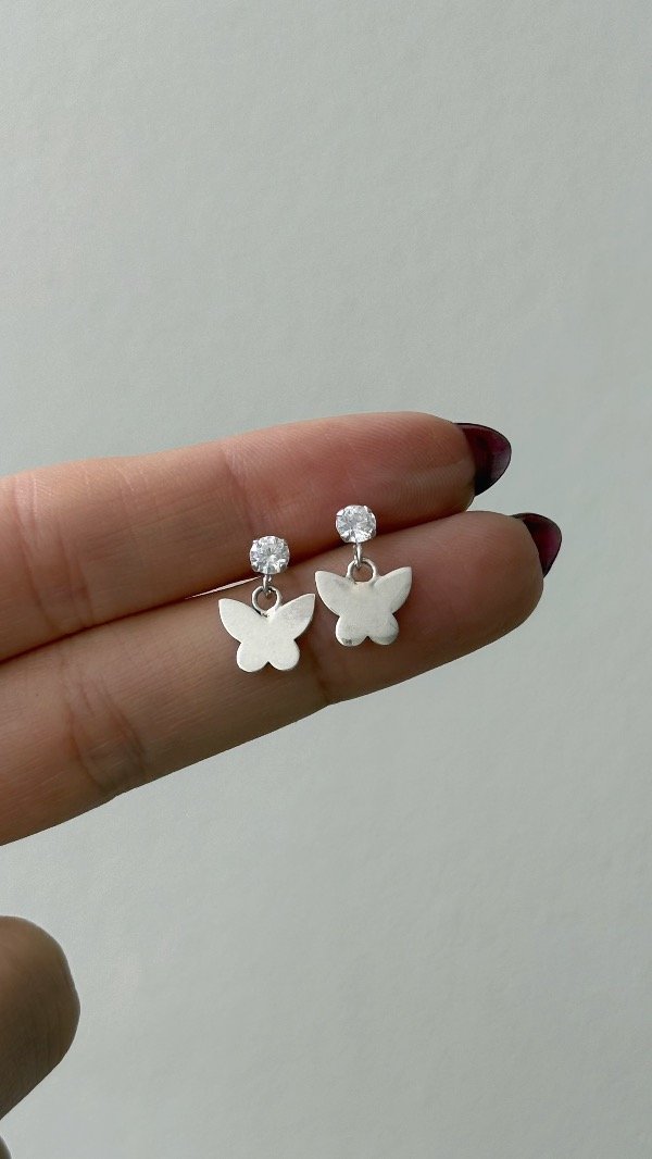 Producto - Pasantes cubic dije mariposa lisa P925 - 1
