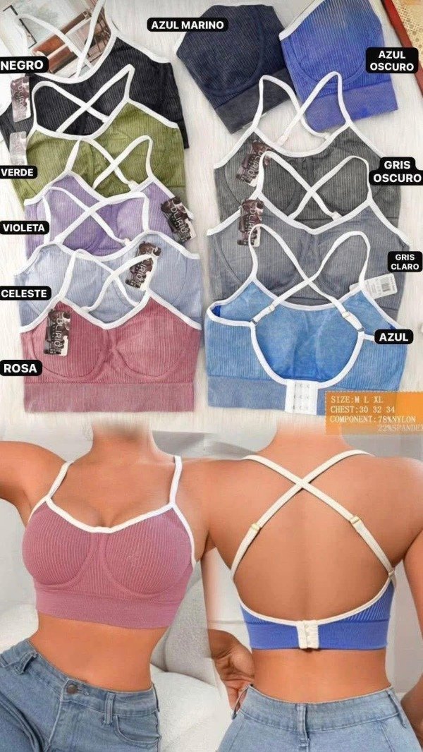 Producto - LINEA ION Top con borde blanco