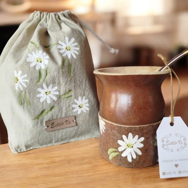 Producto - Mate + Bolsa- CAYO CUBANO- (3 opciones)c/u.