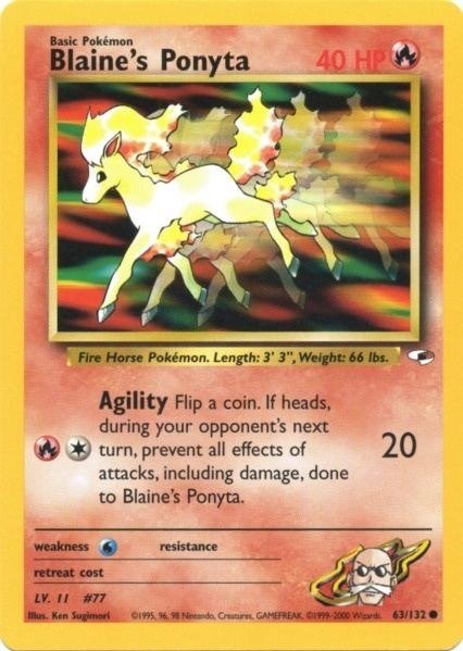 Producto - Blaine's Ponyta 63/132 Gym Heroes Unlimited