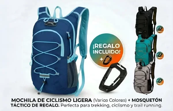 Producto - Mochila  para Trekking, Ciclismo con Mosqueton de Regalo - 0