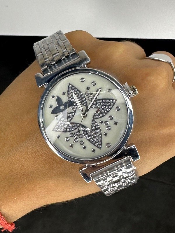 Producto - Reloj flor brillo