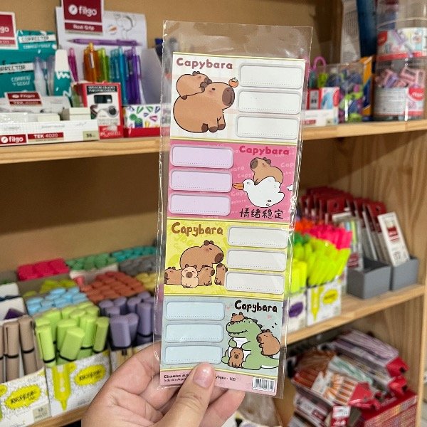 Producto - Rótulo capibara x12u