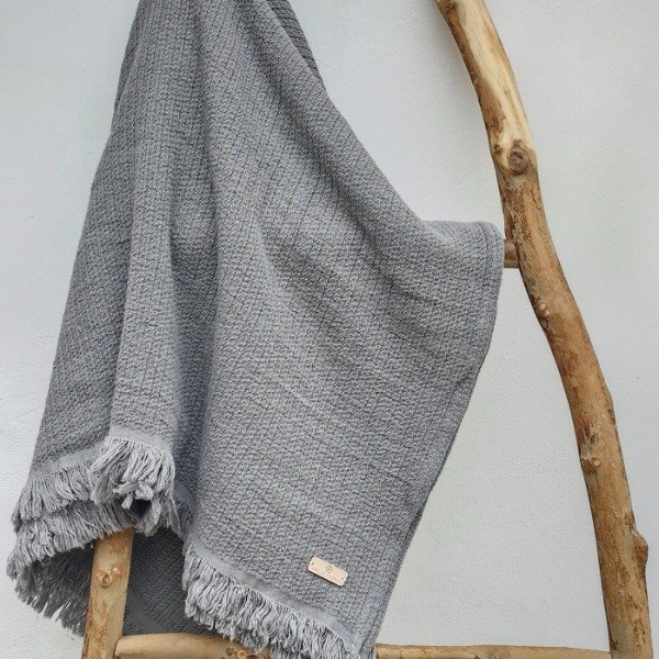 Producto - Manta Hebras Gris - 0