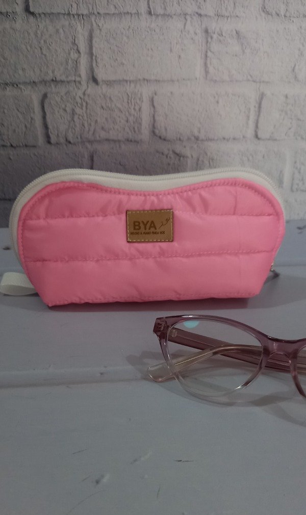 Producto - Porta Lentes Puffer Rosa Chicle