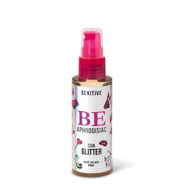 Producto - Body Splash Femenino con feromonas Sexitive Be Con Glitter