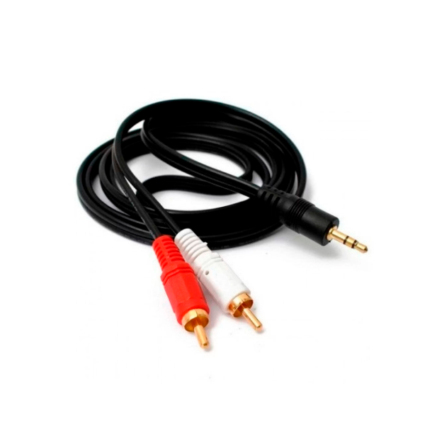Producto - Cable audio y video - auxiliar mini plug a 2 RCA-CAB-46011   1.5MTS - 0