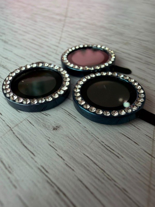 Producto - Vidrios templados para camaras strass azules