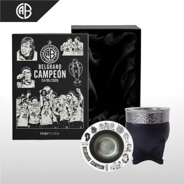 Producto - BOX MATE CON BOMBILLA Y CAJA DE PRESENTACIÓN EXCLUSIVO BELGRANO CAMPEÓN - 6