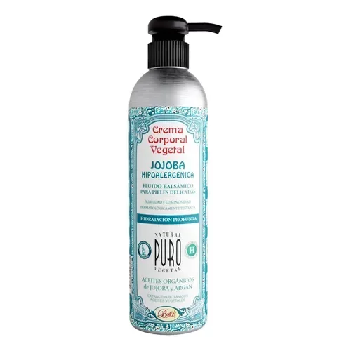 Producto - Crema Corporal Vegetal Jojoba Hipoalergénica  Sin Gluten Botik Puro 180ml