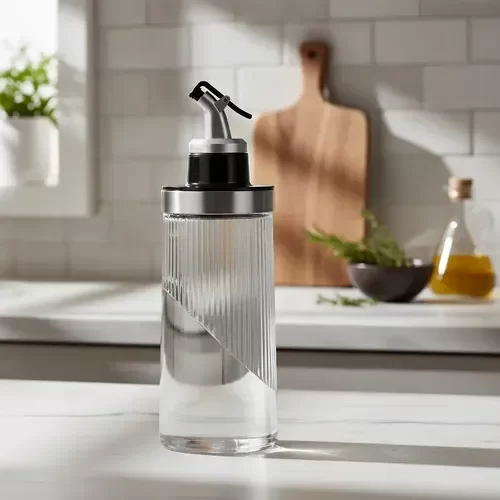 Producto - Aceitero de vidrio con pico vertedor