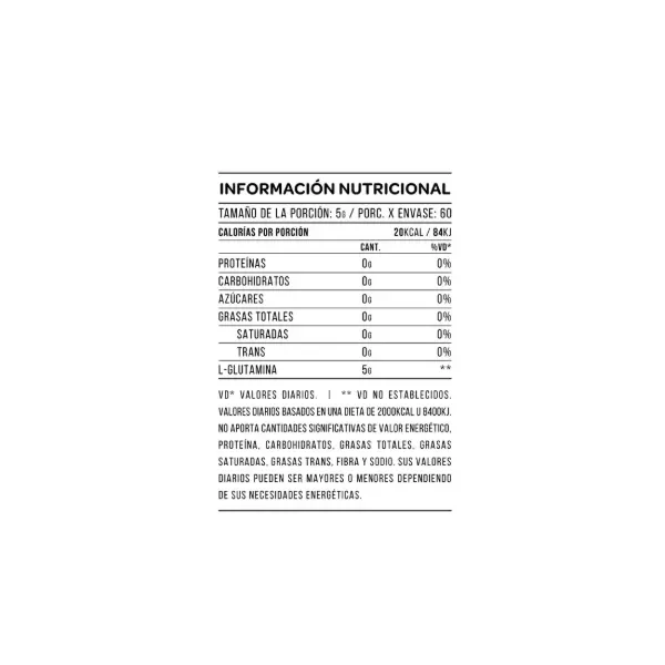 Producto - L-Glutamine Star 300gr - 2