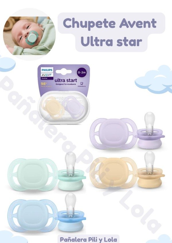 Producto - Chupete Avent Ultra Star 0-2 Meses (Consultar modelo disponible)