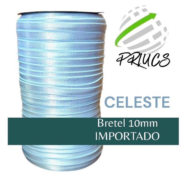 Producto - Bretel 10mm Importado celeste Rasado Cono