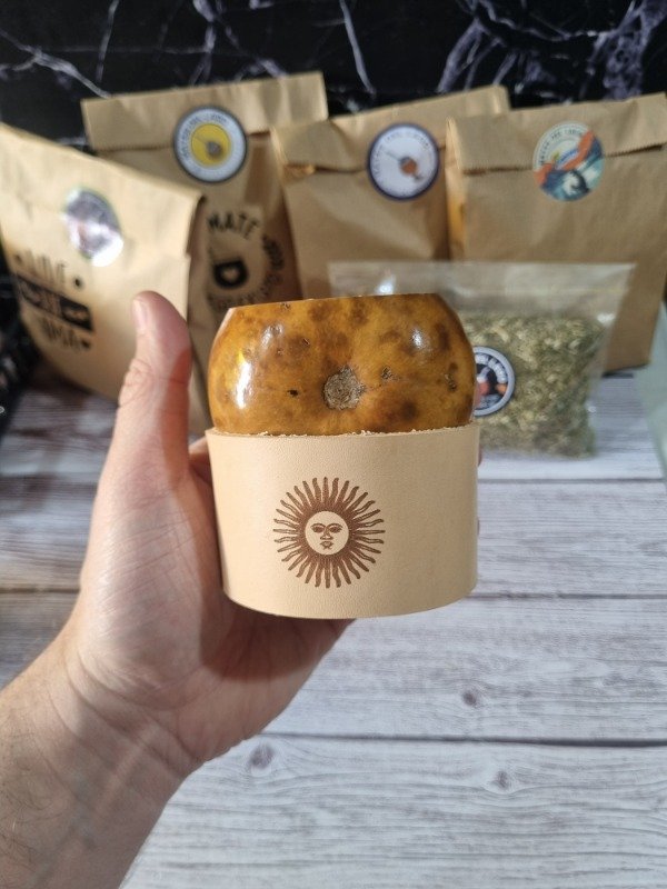 Producto - Mate Galleta con Soporte Grabado del Sol de Mayo - 5