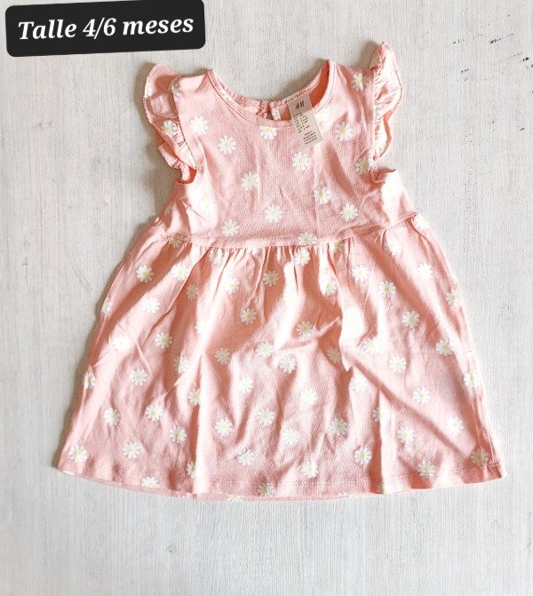 Vestido HyM talle 4/6 meses rosa — imagen 2