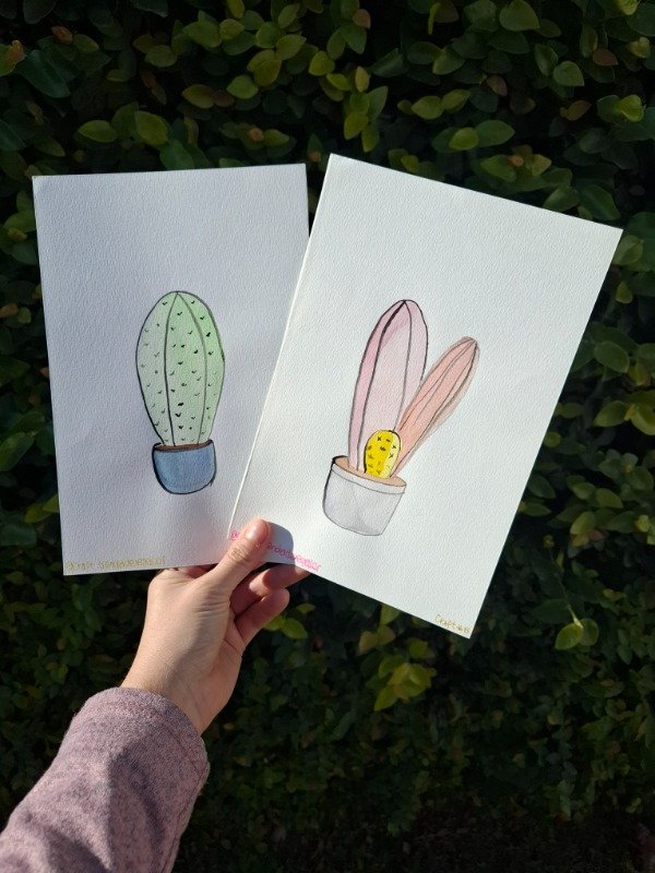 Producto - Acuarela Cactus