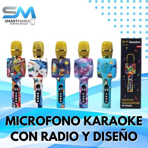 Producto - Micrófono Karaoke Con radio y Diseño