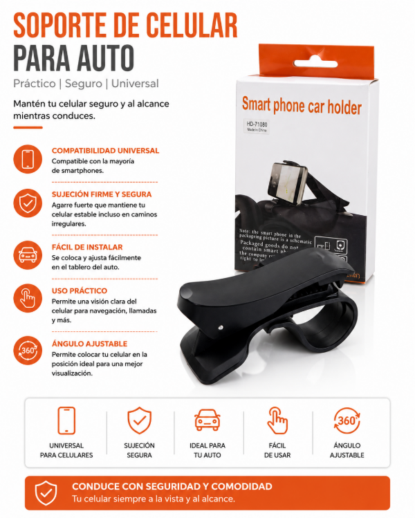 Producto - Soporte celular pinza