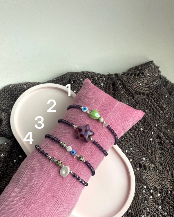 Producto - Pulseras cristal púrpura - 1