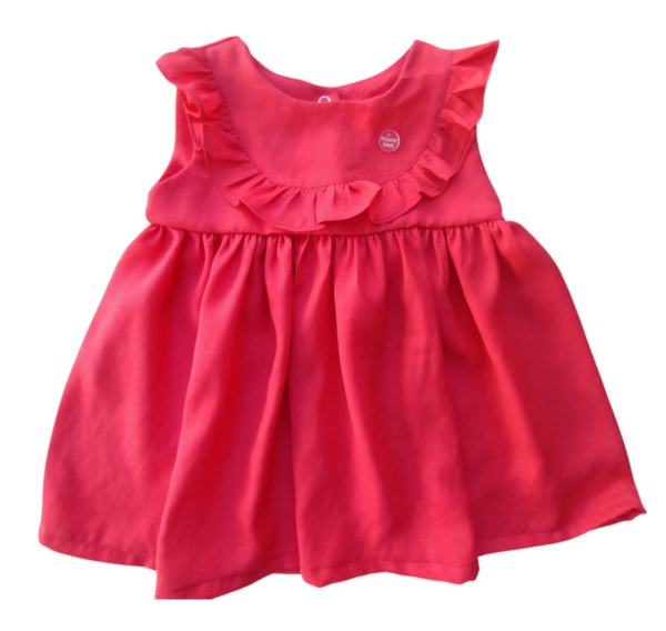 Producto - VESTIDO DE LINO Y VOLADOS