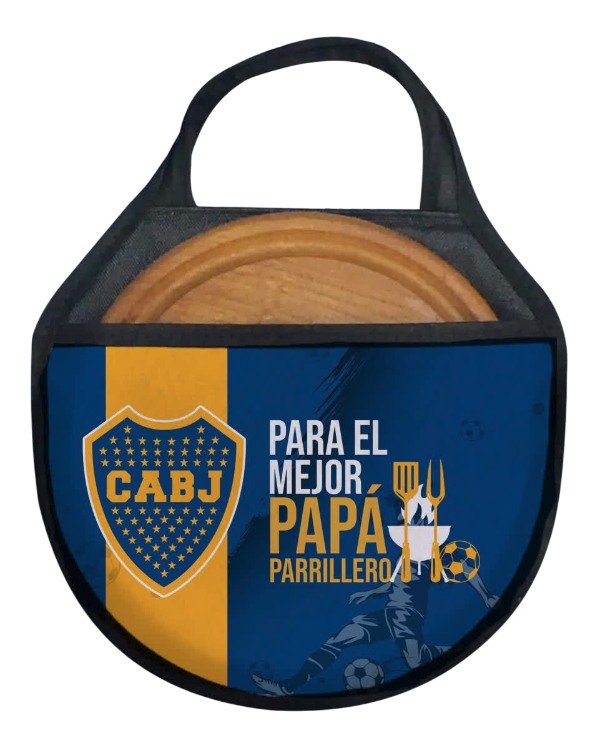 Producto - Set de Asado Funda y Plato  Personalizada Boca n24