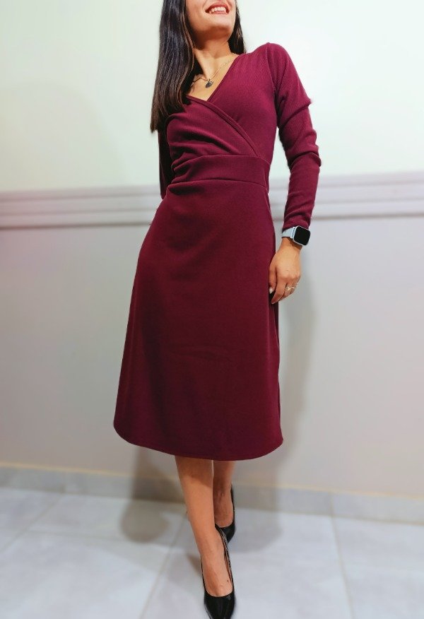 Producto - Vestido Ariana (bordo)