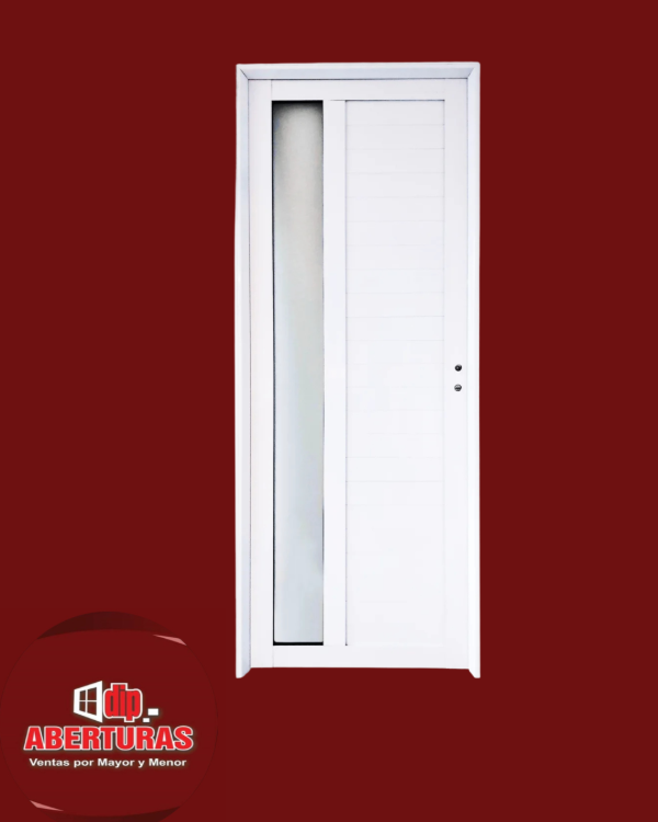Producto - PUERTA ALUMINIO CON VIDRIO LATERAL
