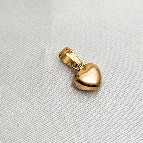 Producto - Conjunto Cadena y dije Corazón Inflado Oro 18kt - 2