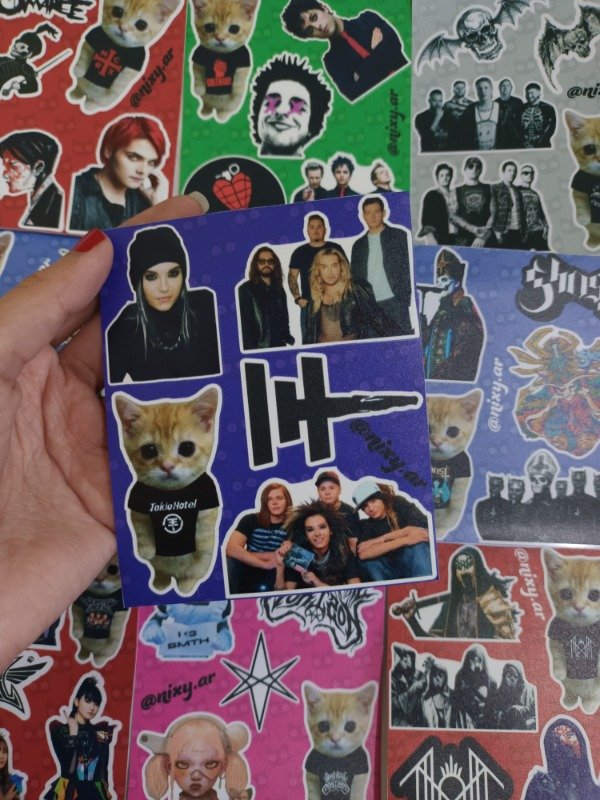 Producto - Plancha de stickers Tokyo Hotel