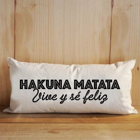 Producto - Almohadón decorativo rústicos Hakuna Matata