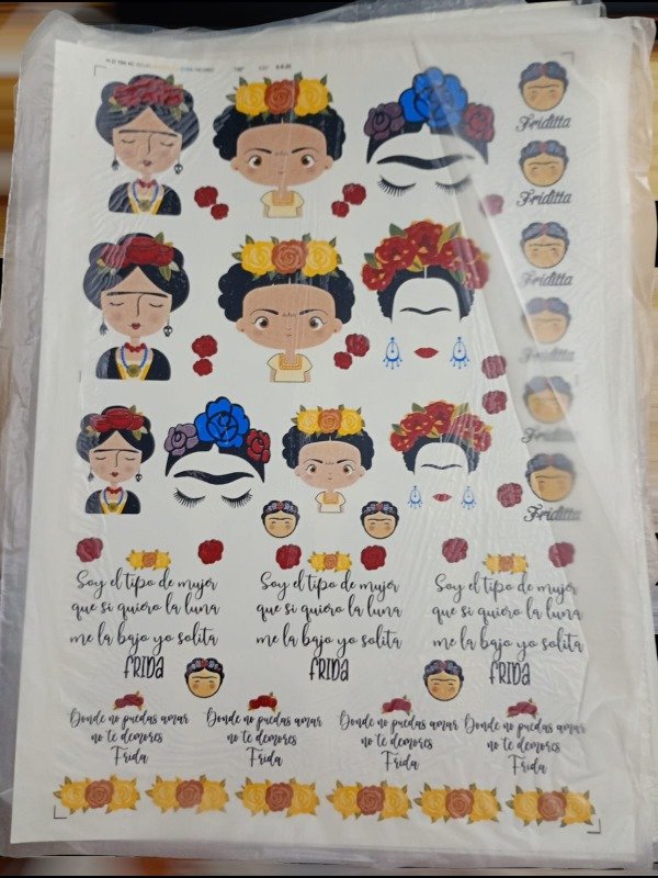 Producto - Calco Vitrificable Frida M2 Ceramica