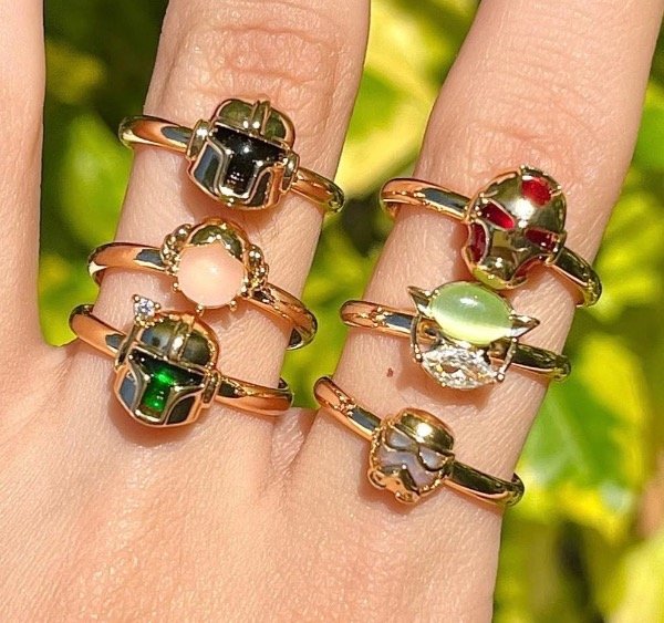 Producto - Anillos Marvel/Star Wars-Enchapados en oro 18k regulables