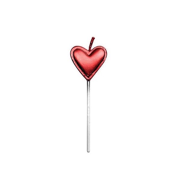 Producto - VELA CORAZON ROJO  7,5cm