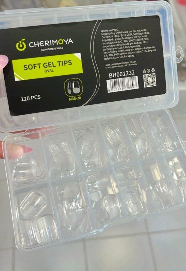 Producto - Tips cortos Cherimoya x 120u Oval
