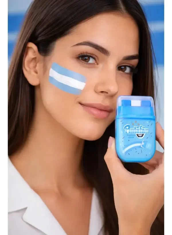 Producto - Maquillaje Stick Labial Bandera Argentina Celeste Y Blanco (#)
