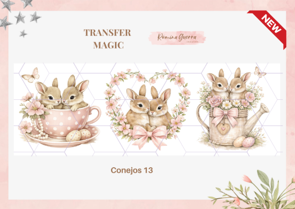 Producto - Transfer magic - Conejos 13
