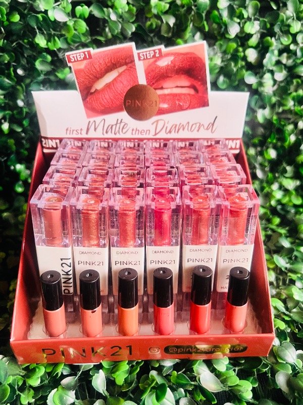 Producto - Labial 2 en 1 Pink21 matte + diamond