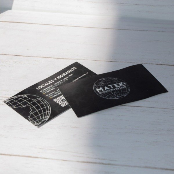 Producto - Tarjetas Personales 9x5 x 12 unid.