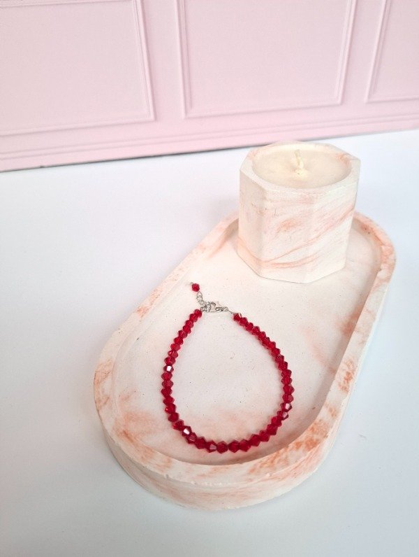 Producto - Pulsera Cristales Bordo