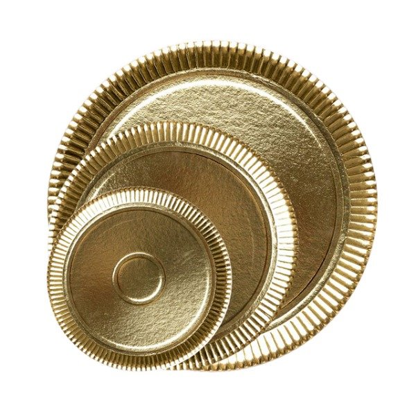 Producto - Bandeja dorada redonda